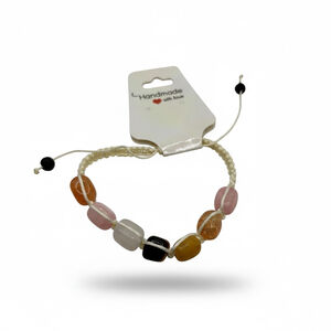 Natural Stone Adjustable Bracelet Boho Crystal Beaded Bracelet New